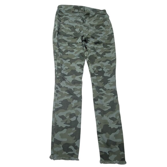 Old Navy Rockstar Mid Rise Jeans Womens Size 4 Skinny Camouflage Green Denim - Picture 3 of 6